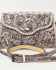 American Darling ADBG1137A Clutch Hand Tooled Genuine Leather women bag western handbag purse
