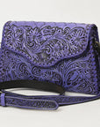 American Darling ADBG1137A Clutch Hand Tooled Genuine Leather women bag western handbag purse