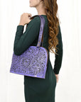 American Darling Tote Hand Tooled Genuine Leather women bag western handbag purse