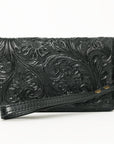 American Darling Clutch Hand Tooled Genuine Leather women bag western handbag purse