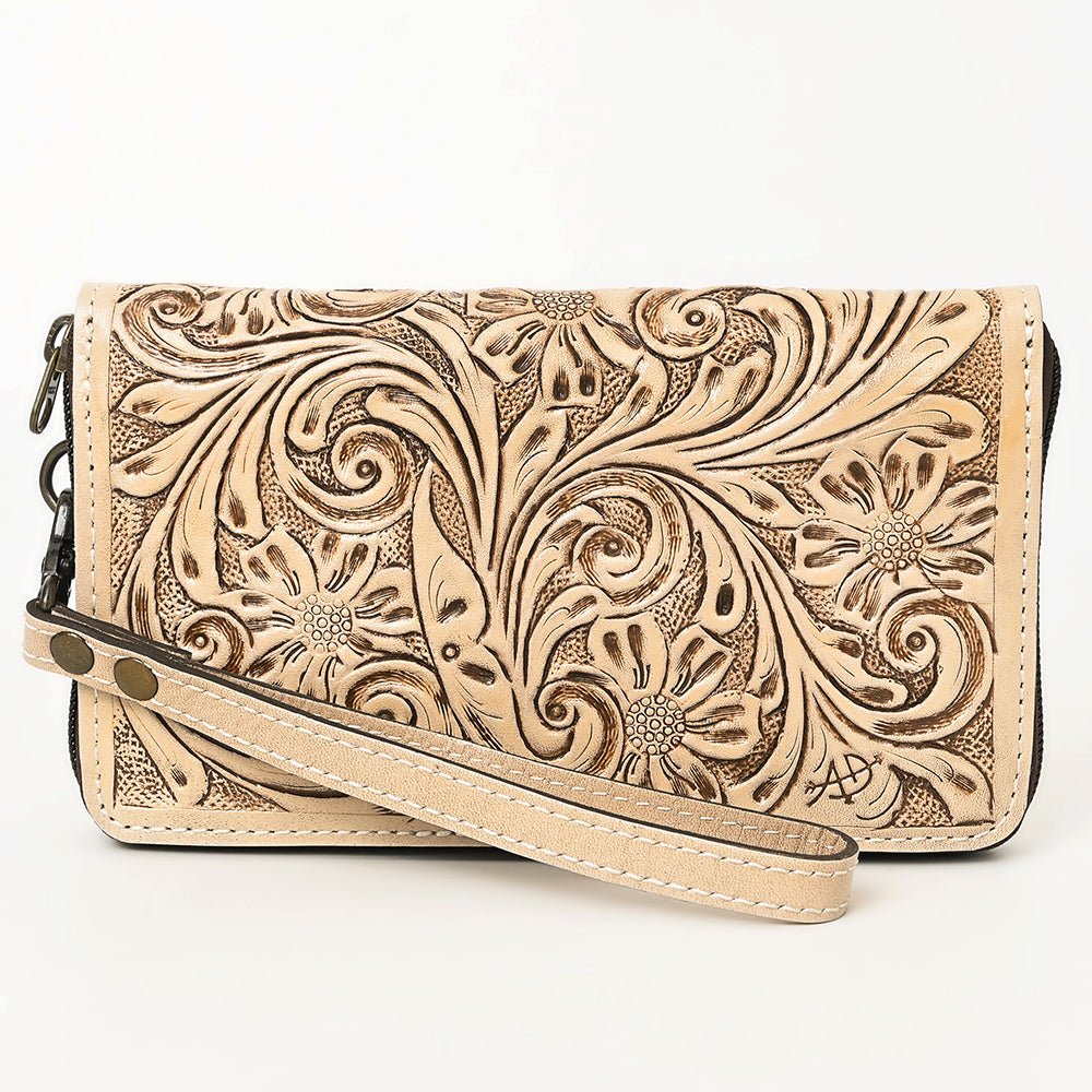 American Darling Clutch Hand Tooled Genuine Leather women bag western handbag purse