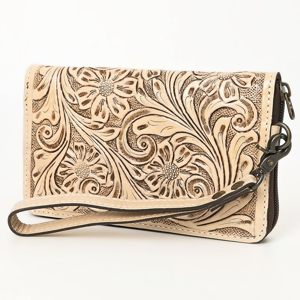 American Darling Clutch Hand Tooled Genuine Leather women bag western handbag purse