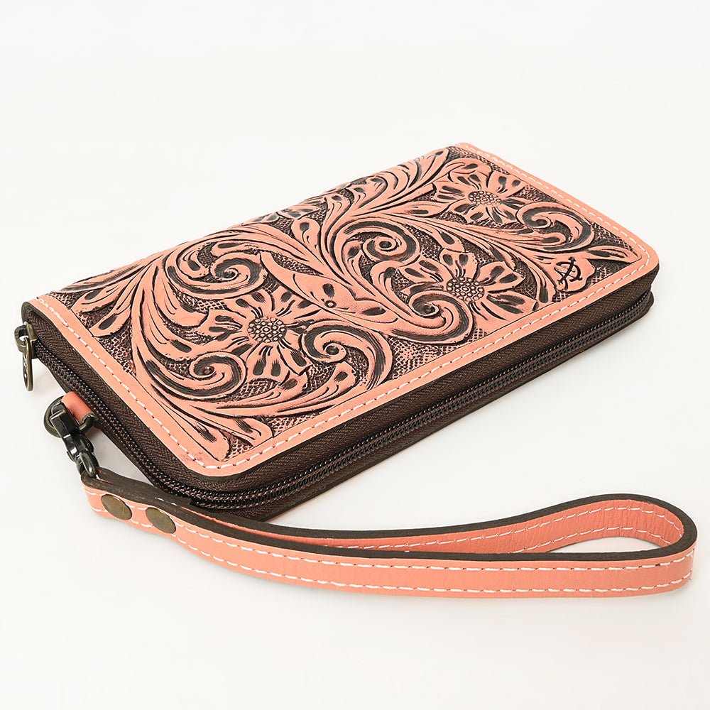 American Darling Clutch Hand Tooled Genuine Leather women bag western handbag purse
