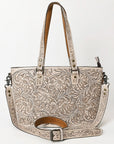 American Darling Tote Hand Tooled Genuine Leather women bag western handbag purse