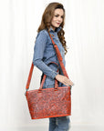 American Darling Tote Hand Tooled Genuine Leather women bag western handbag purse
