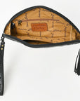 American Darling Clutch Hand Tooled Genuine Leather Women Bag Western Handbag Purse