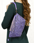 American Darling Hand Tooled Genuine Leather Women Bag Western Handbag Purse