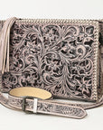 American Darling Hand Tooled Genuine Leather Women Bag Western Handbag Purse