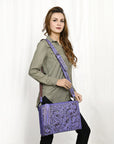 American Darling Hand Tooled Genuine Leather Women Bag Western Handbag Purse