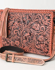 American Darling Hand Tooled Genuine Leather Women Bag Western Handbag Purse