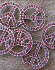 Western Screw Back Concho Bling Fuchsia Crystals Headstall Tack