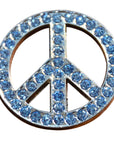 Western Screw Back Concho Sapphire Peace Crystals Headstall Tack Bling