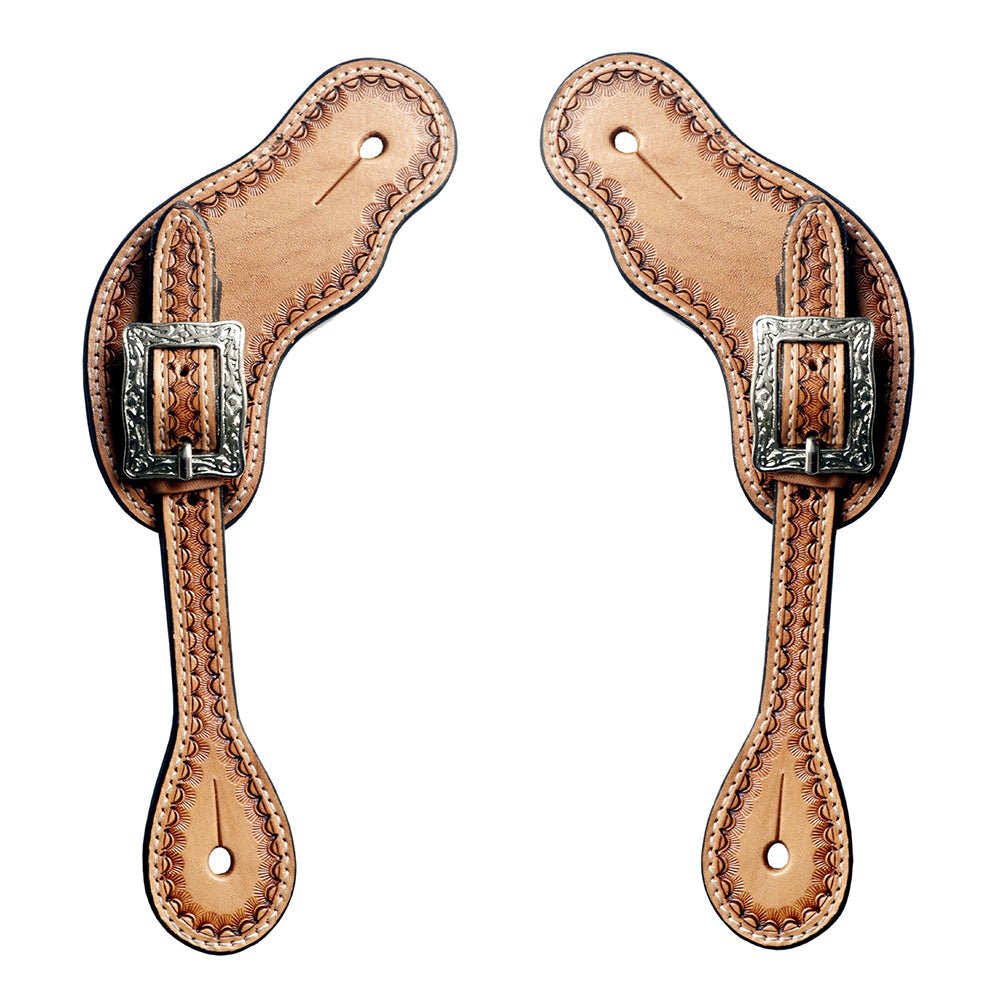 Durable Handcrafted PremiumLeather Spur Straps For Women Western Riding Show Rodeo