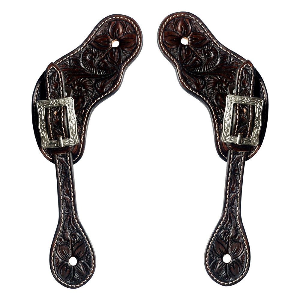 Durable Handcrafted PremiumLeather Spur Straps For Women Western Riding Show Rodeo