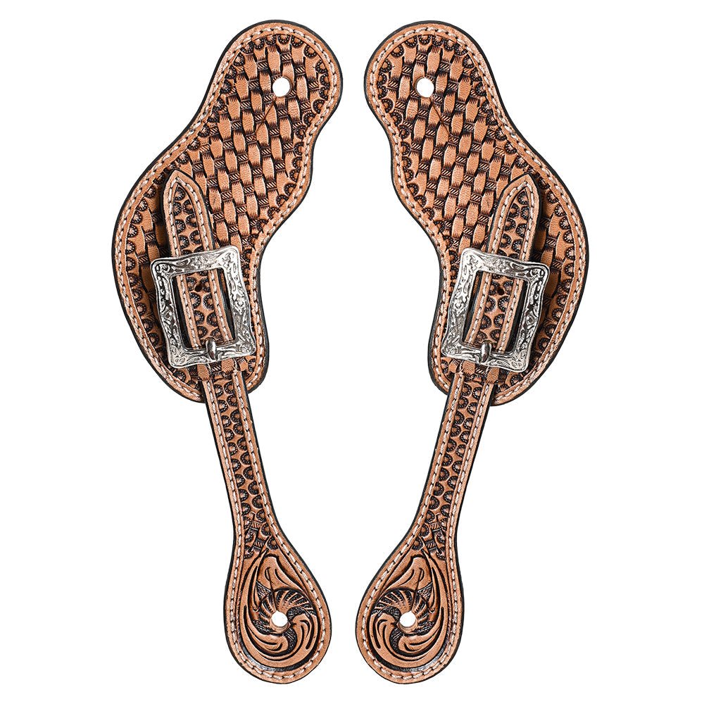 Durable Handcrafted PremiumLeather Spur Straps For Women Western Riding Show Rodeo
