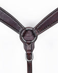 Bar H Equine Western Genuine Leather Horse Tack Set Dark Brown