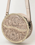 American Darling Canteen Hand Tooled Genuine Leather Women Bag Western Handbag Purse