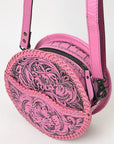 American Darling Canteen Hand Tooled Genuine Leather Women Bag Western Handbag Purse