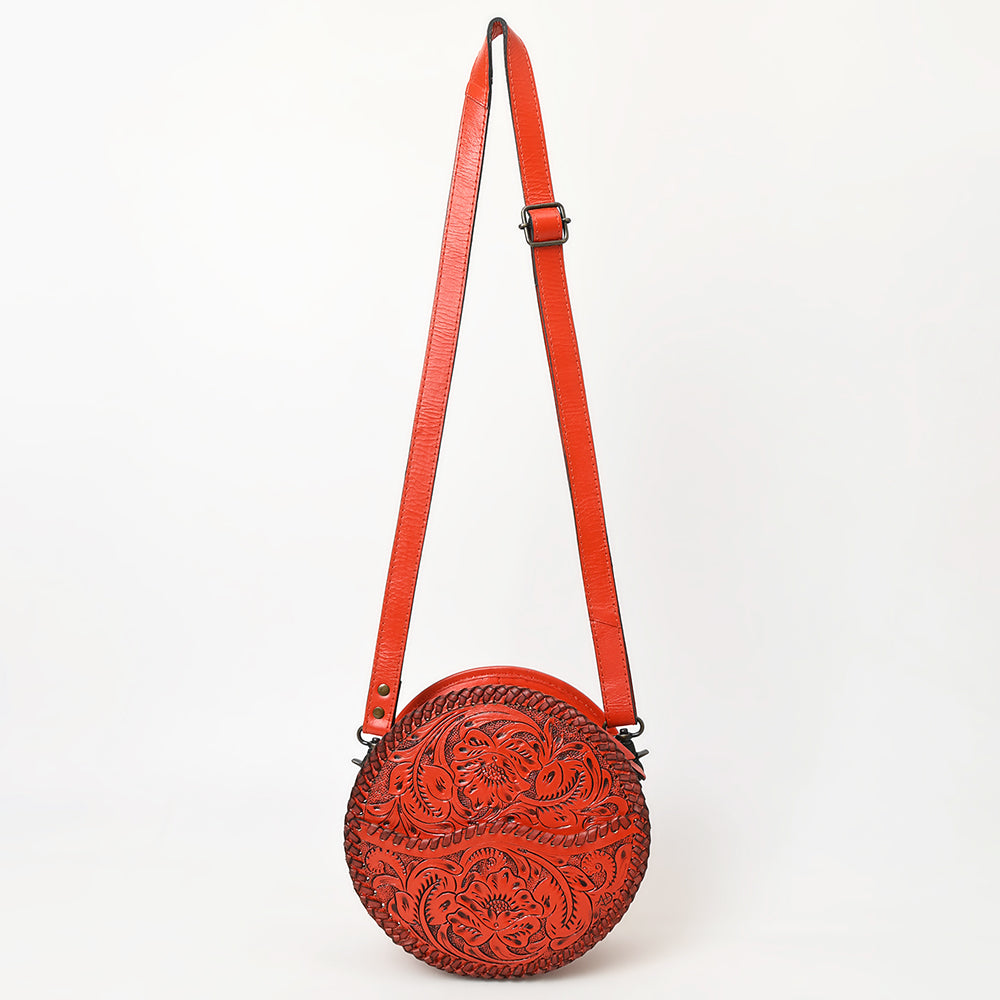 American Darling Canteen Hand Tooled Genuine Leather Women Bag Western Handbag Purse