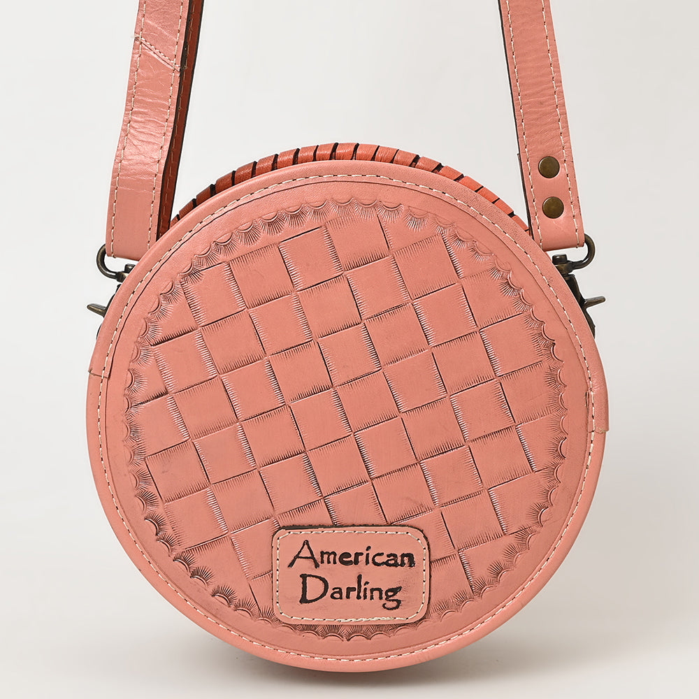 American Darling Canteen Hand Tooled Genuine Leather Women Bag Western Handbag Purse
