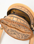 American Darling Canteen Hand Tooled Genuine Leather Women Bag Western Handbag Purse