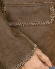 Genuine Vintage Leather Shirt Blazer for Women