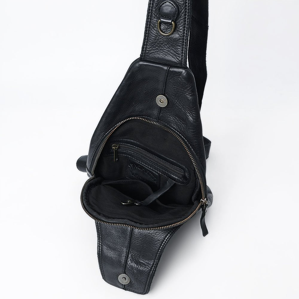 Full Grain Leather Sling Bag - SWC202 – Hilason