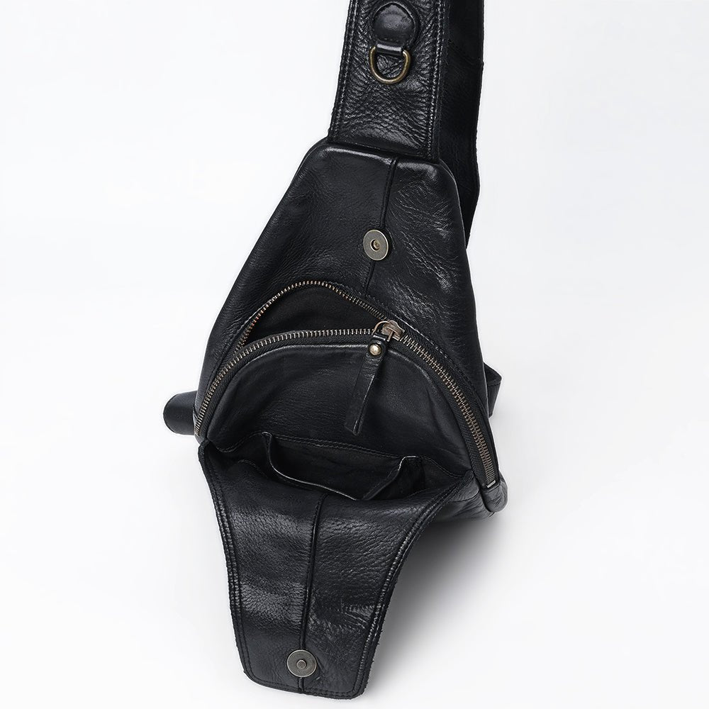 Full Grain Leather Sling Bag - SWC202 – Hilason
