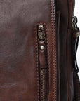 Spaghetti Western Swc210Brn Sling Vintage Handmade Drum Dyed Genuine European Cowhide Leather Women Bag Western Handbag Purse