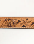 BAR H EQUINE Western Genuine Leather Men And Women Belt Floral