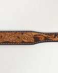 BAR H EQUINE Western Genuine Leather Men And Women Belt Floral