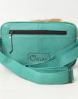 Ohlay Bags OHG183C Fanny Pack Hand Tooled Hair-On Genuine Leather Women Bag Western Handbag Purse