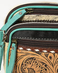 Ohlay Bags OHG183C Fanny Pack Hand Tooled Hair-On Genuine Leather Women Bag Western Handbag Purse