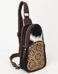 Ohlay Bags OHG187 Sling Hand Tooled Hair-On Genuine Leather Women Bag Western Handbag Purse