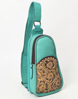 Ohlay Bags OHG188B Sling Hand Tooled Genuine Leather Women Bag Western Handbag Purse