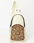 Ohlay Bags OHG188C Sling Hand Tooled Genuine Leather Women Bag Western Handbag Purse
