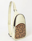 Ohlay Bags OHG188C Sling Hand Tooled Genuine Leather Women Bag Western Handbag Purse