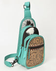 Ohlay Bags OHG189B SLING Hand Tooled Hair-on Genuine Leather women bag western handbag purse