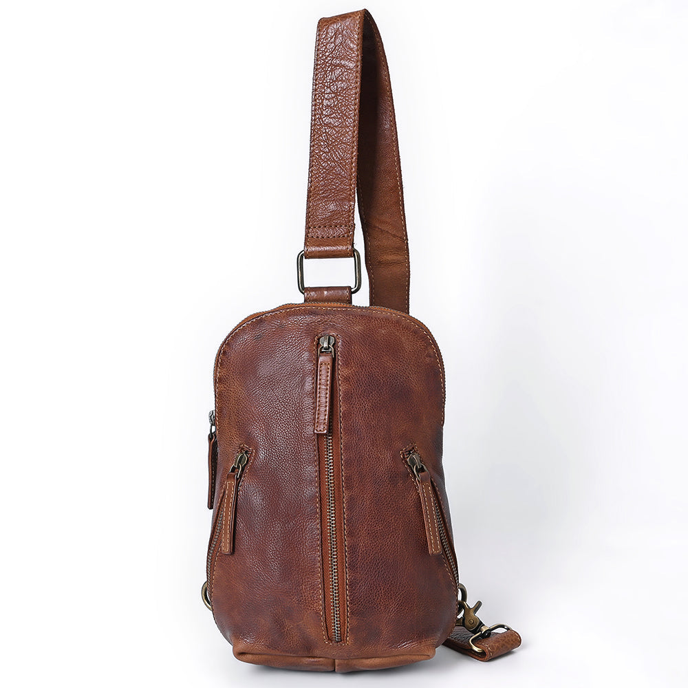 Spaghetti Western  Sling Vintage Genuine Leather Women Bag Western Handbag Purse