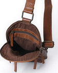 Spaghetti Western  Sling Vintage Genuine Leather Women Bag Western Handbag Purse