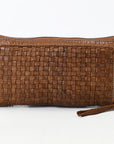 Spaghetti Western SWM107 Wristled Vintage Handmade Drum Dyed Genuine European Cowhide Leather Women Bag Western Handbag Purse