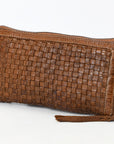 Spaghetti Western SWM107 Wristled Vintage Handmade Drum Dyed Genuine European Cowhide Leather Women Bag Western Handbag Purse