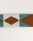 BAR H EQUINE Western Genuine Leather Men And Women Brown Belt Embroidered