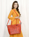 American Darling Tote Hand Tooled Genuine Leather Women Bag Western Handbag Purse
