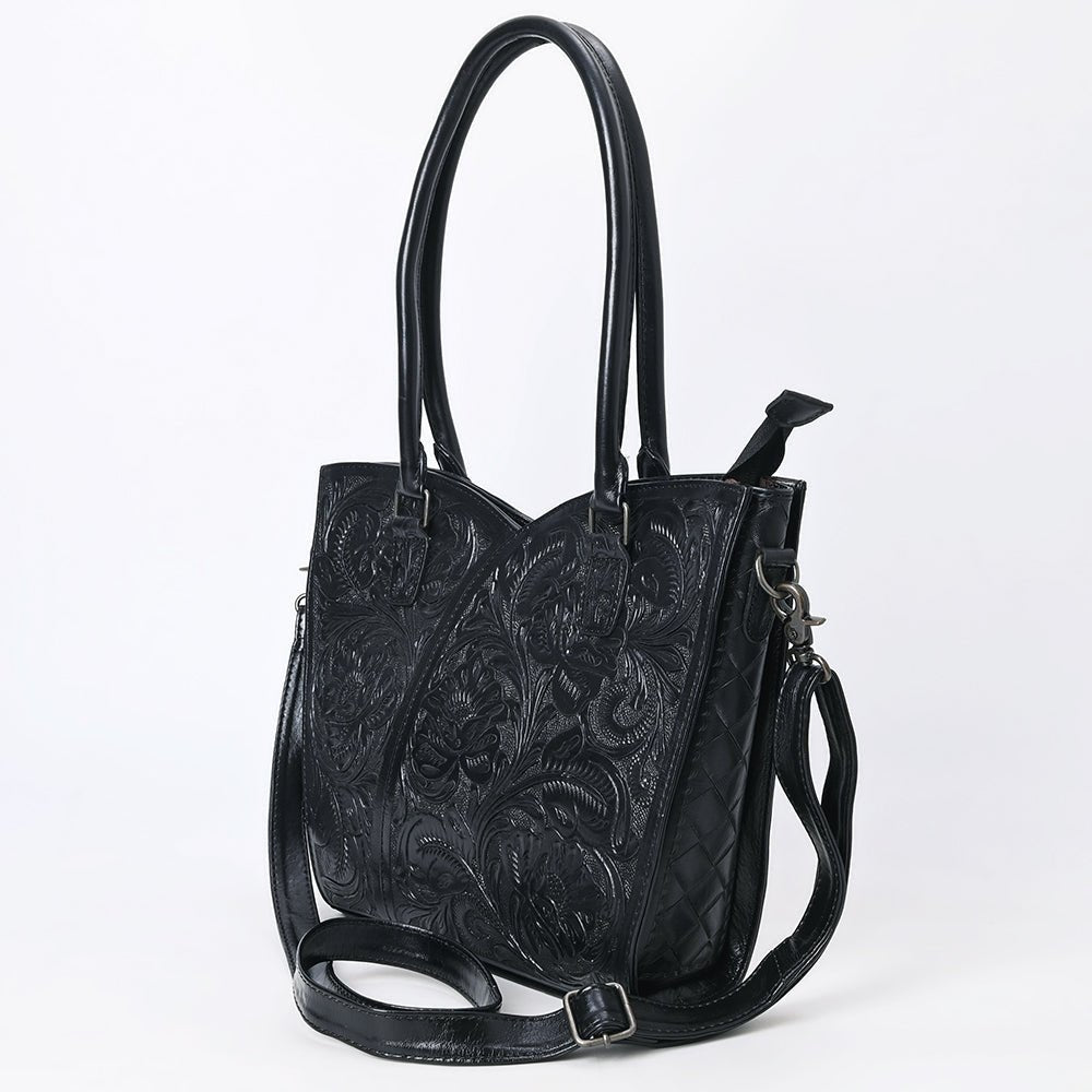 Tote Hand Tooled Genuine Leather women bag western handbag purse