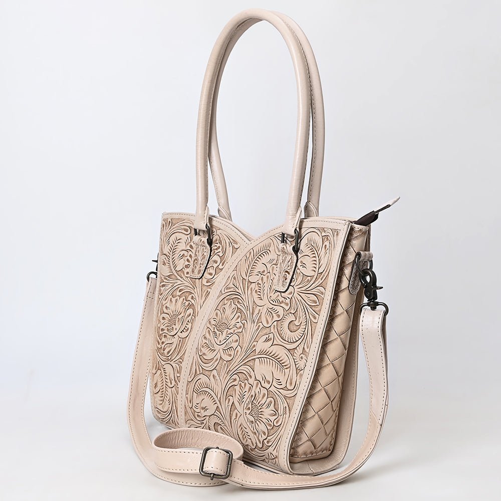 Tote Hand Tooled Genuine Leather women bag western handbag purse