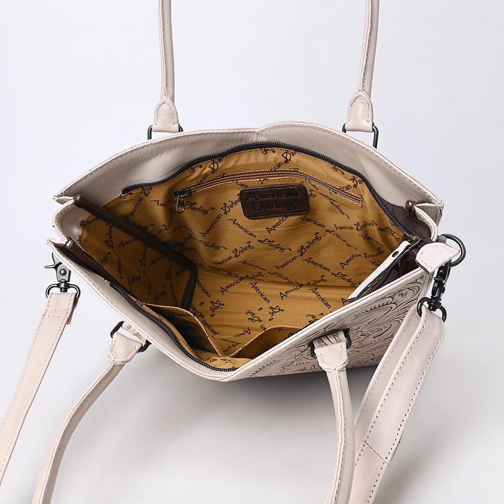 Tote Hand Tooled Genuine Leather women bag western handbag purse