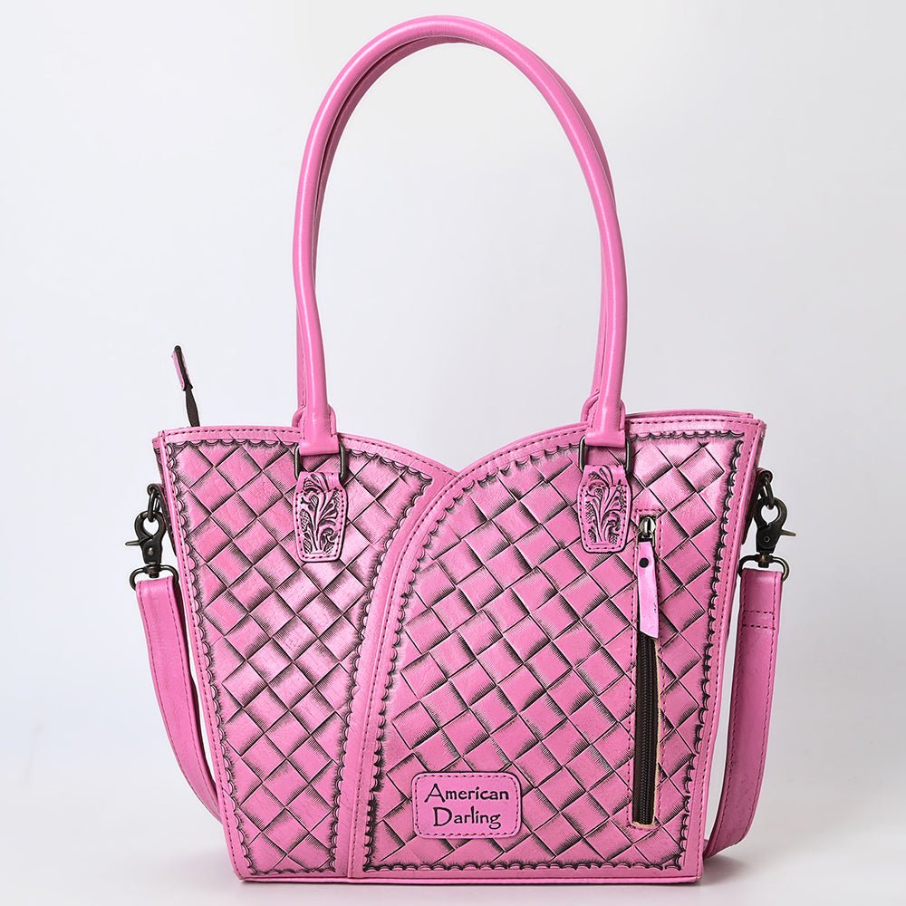 Tote Hand Tooled Genuine Leather women bag western handbag purse