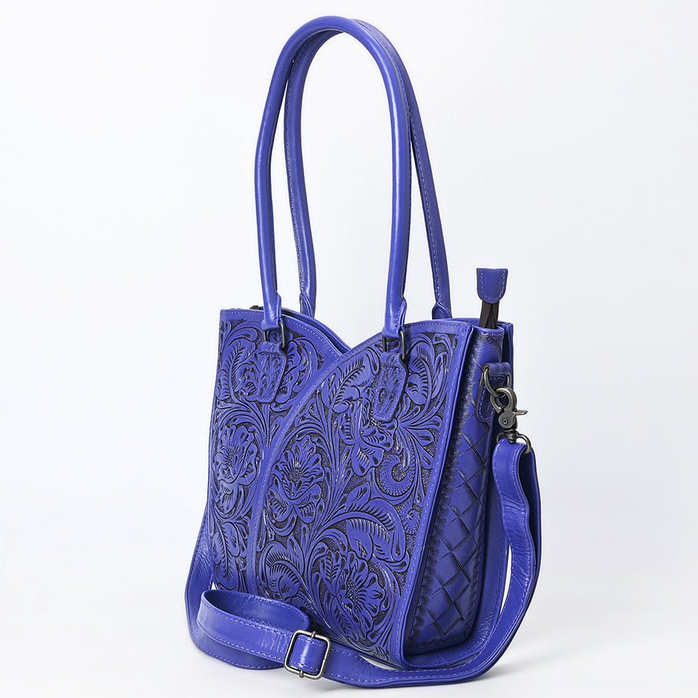 Tote Hand Tooled Genuine Leather women bag western handbag purse