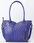 Tote Hand Tooled Genuine Leather women bag western handbag purse